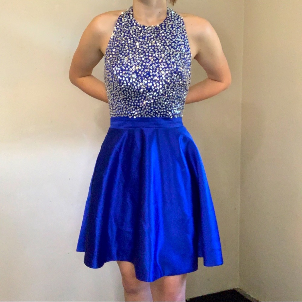 Sparkly Royal Blue Homecoming Formal Dress size 6